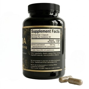 Cápsulas de Hoja de Senna 100% Naturales, 500mg, Suplemento Dietético, 60 Cápsulas para un Impulso de Energía Natural, Más Vendidas - Product Image 2