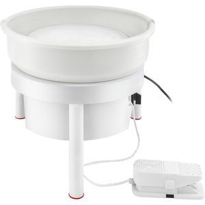 Tornio per Ceramica Elettrico 450W con Pedale, 36cm, per Arte in Argilla Fai-da-te, Macchina per Modellare la Ceramica per Adulti, Categoria Prodotti Smaltati - Product Image 1