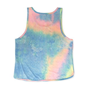 Débardeur en maille polyester respirant à séchage rapide pour homme, imprimé tie-dye, style décontracté, débardeurs de basketball - Product Image 1