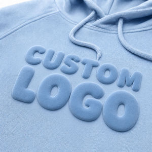Sudadera con Capucha Personalizada de Doble Capa con Estampado Puff de Alta Calidad OEM, Tejido Jersey Transpirable y Ecológico para Hombre - Product Image 6