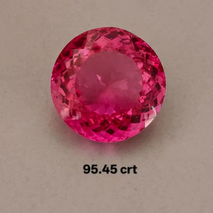 Zafiro Rosa Precioso Cultivado en Laboratorio, Forma Redonda, Piedra Suelta, Calidad Premium, Para Joyería, Hecho a Mano - Product Image 3