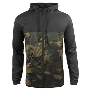 Veste coupe-vent personnalisée pour homme, style décontracté, service OEM, camouflage tissé 100% polyester, printemps - Product Image 5
