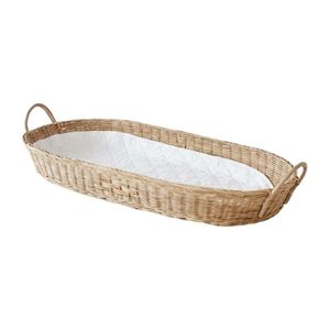 Cesta de Mimbre para Cambiar Pañales, Muebles Infantiles, Bandeja Ovalada Tejida para Cuarto de Niños, Precio de Fábrica, Barata, Alta Calidad, Más Vendida - Product Image 2