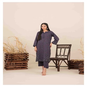 Super Tawakkal Ladies 3 piezas bordado Salwar Kameez vendedor completo colección de lino para adultos ropa india y paquistaní - Product Image 5