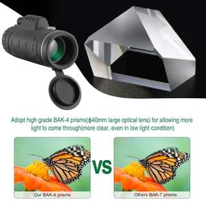 40x40 HD Optical Monocular <b>Telescope</b> FMC <b>Lens</b> Low Light Vision Scope Phone Holder Tripod Night Vision Binoculars Monoculars - Product Image 3