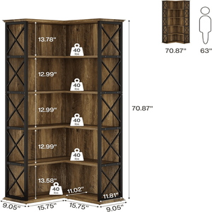 Libreria Alta dal Design Francese Moderno per Casa e Hotel, in Rattan e Pannelli di Legno per Soggiorno e Supermercato, Arredamento per la Casa - Product Image 2
