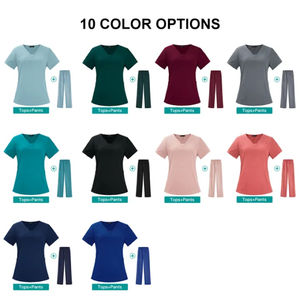 Uniformes Médicos de Mezclilla al por Mayor, Conjuntos de Uniformes Médicos Tipo Jogger, Trajes de Trabajo Personalizados a la Moda para Médicos y Enfermeras - Product Image 1