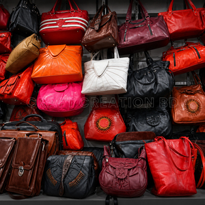 Bolso Tote de Cuero Genuino 100% Hecho en Bangladesh, Bolsos de Hombro de Lujo, Excedente de Fábrica, Liquidación de Stock, Lote de Mercancía al Por Mayor - Product Image 3