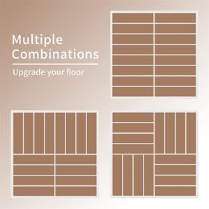 All-Weather Patio Composite Decking <b>Tiles</b> 12"x12" Interlocking Square Outdoor Flooring Four-Slat <b>Plastic</b> Patio <b>Tiles</b> for All - Product Image 5