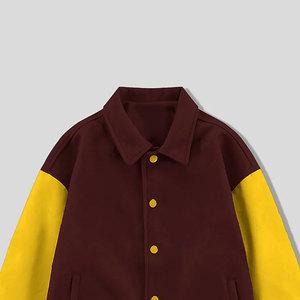 Genuine Leather Made Custom Collar Design Men Varsity Jacket Custom Pattern Quick Dry Material Made Men Varsity Jacket - Product Image 3