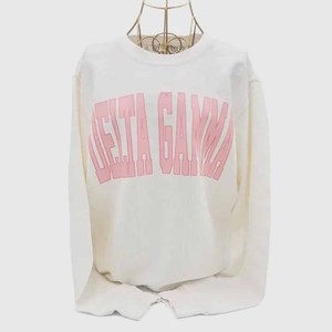 Bride Custom <b>Mock</b> <b>Neck</b> Crew <b>Neck</b> Sweatshirt College University Polka Dot Gingham Chenille Letter Patch - Product Image 5