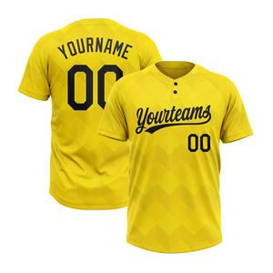 Maillots de baseball et softball personnalisés respirants à manches courtes pour équipes unisexes – Options de personnalisation du logo et du nom de l'équipe - Product Image 1