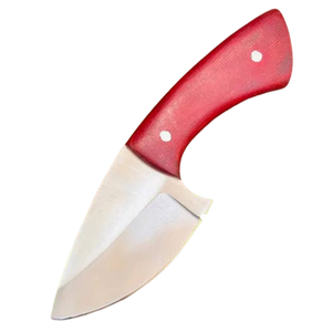 Lightweight Stainless Steel skinner knife <b>Tool</b> for Hunting Camping Fishing High Quality Customized knife with red micarta handle - Product Image 1