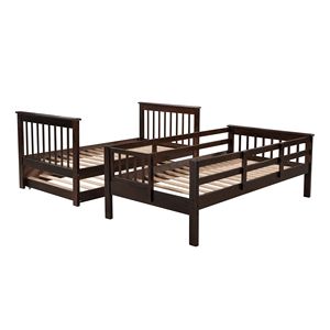 Letto a castello doppio con letto estraibile singolo per adulti, per camera da letto e dormitorio, vecchio SKU LP000209AAP - Product Image 5