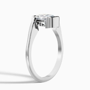 Oval Cut Moissanite <b>Ring</b> <b>925</b> Sterling <b>Silver</b> Yellow Gold Plated Elegant Solitaire Engagement Dainty Minimalist Wedding <b>Ring</b> - Product Image 4