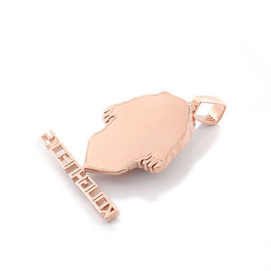 Colgante de Calavera 3D con Certificados IGI, Colgante de Diamante Moissanita, Colgante de Oro Sólido de 10k, Colgante Chapado en Oro Rosa, Joyería Hip Hop para Hombres - Product Image 3