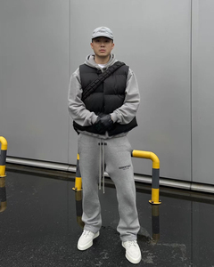 Chaleco Acolchado Impermeable de Lona con Cuello Alto y Logotipo Personalizado 2025 para Invierno, Estilo Urbano, Chaqueta sin Mangas con Frente Sólido, Acabado ODM - Product Image 4