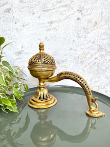Quemador de Incienso Tradicional Ecológico de Latón para Decoración Espiritual del Hogar y Meditación - Product Image 4