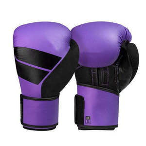 Gants de boxe de haute qualité en PU/cuir véritable, 14 oz, à lacets, personnalisables avec impression, confortables pour l'entraînement - Product Image 1