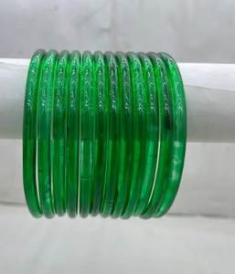 Fashion Wear Women Vintage Handmade <b>Glass</b> <b>Bangle</b> Set Chudiyan High-quality Wedding Artificial Jewelry Angel Theme Craft - Product Image 6