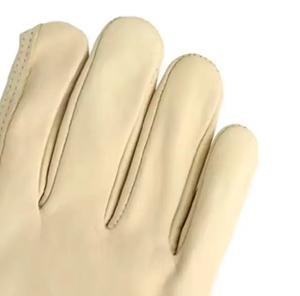Gants de travail en cuir pour hommes et femmes, résistants, respirants, antidérapants, sans latex, avec manchette de sécurité, épaisseur 7 oz, résistants aux égratignures - Product Image 6