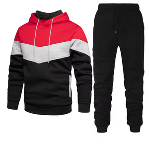Ensemble de survêtement streetwear 2 pièces personnalisé pour homme en molleton technique brodé, sweat à capuche et pantalon de jogging, collection automne-hiver, vente en gros - Product Image 6
