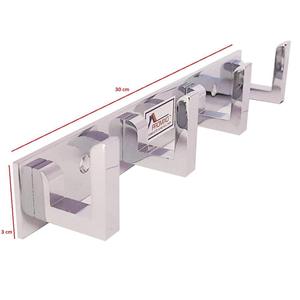 PROMIXO Stainless Steel Wall Mounted <b>Hooks</b> 30 Cm Heavy Duty Polished Metal <b>Coat</b> Rack for Bedroom Minimalist Design - Product Image 2