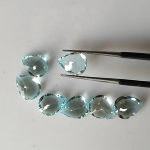 Aigue-marine naturelle Bareil 10x8MM, taille poire, meilleure qualité, pierre précieuse en vrac pour la fabrication de bijoux - Product Image 5