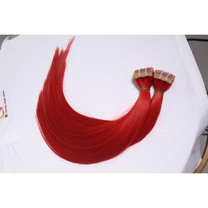 เทปต่อผมสีแดงเพลิง เส้นผมตรงแบบไหม เวอร์จิ้นเวียดนามแท้  แบบไร้รอยต่อ แฟชั่นสีสันสวยงาม ขายส่ง - Product Image 1