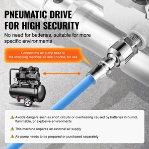 Reggiatrice Pneumatica Portatile da 3/4''-1'' per Nastro in PET, Macchina Automatica per Imballaggio - Product Image 6