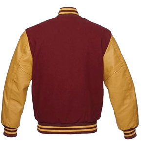 Chaqueta Varsity de Lona para Hombre |   Chaqueta Clásica Americana de Béisbol Acolchada con Forro y Logotipo Frontal - Product Image 6