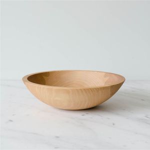Bol à salade artisanal en bois de manguier émaillé, forme de feuille, intérieur émaillé blanc, pour fruits et collations, décoration moderne pour la maison - Product Image 3