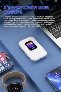 Mini routeur WiFi portable de poche <span class=keywords><strong>4G</strong></span> avec modem LTE, batterie 2100 mAh et emplacement pour carte SIM - Product Image 6