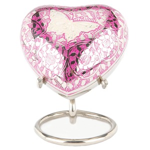 Urne funéraire rose en forme de cœur pour cendres humaines adultes, souvenir classique et magnifique, design funéraire en forme de cœur pour cendres humaines - Product Image 4