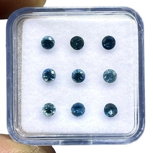Zafiro Azul Natural de 3mm, Corte Diamante, Piedras Preciosas Sueltas, Gemas Vishesh, Certificado por Terceros, Precio al por Mayor, Lote a Granel para Fabricación de Joyería - Product Image 6