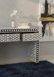 ILAHI's Bone Inlay <b>Drawer</b> Modern Design Agate Detailing <b>Storage</b> Portable Home Furniture - Product Image 5