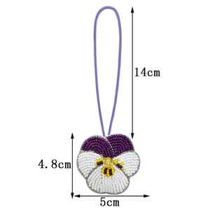 Porte-monnaie perlé pour femme, portefeuille perlé fait main, portefeuille perlé en verre, sac perlé, thème Saint-Valentin, par glowin fashion - Product Image 3