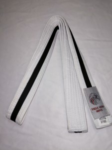 Cinturón de BJJ EVI EVI 619 de Polialgodón Blanco Sólido, Equipo de Entrenamiento de Artes Marciales, 300 CM de Largo, Unisex, Cinturones Personalizados OEM - Product Image 2