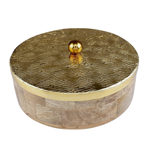 Caja para chapati de madera de mango con tapa de madera, recipientes para roti, utensilios de servir pintados a mano para 3 tamaños diferentes, ¡en oferta! - Product Image 4