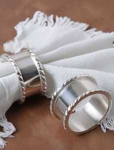 Gold Leaf Shaped Metal Napkin Rings Modern Durable Eco-Friendly Wedding Dinner Party <b>Table</b> <b>Decor</b> <b>Accessories</b> - Product Image 5