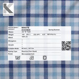 Tela de Franela con Estampados Teñidos con Hilo, 100% Algodón, Tela de Franela a Cuadros para Camisas de Hombre y Mujer - Product Image 4