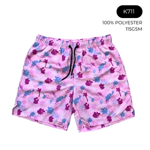 Shorts de Baño para Hombre, 100% Poliéster, Impresión por Sublimación, Secado Rápido, Cintura con Cordón, con Bolsillos, Traje de Baño Informal de Longitud Corta - Product Image 4