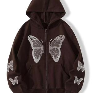 Ropa de Mujer, Sudaderas con Capucha de Tallas Grandes, Servicio OEM, Diseño Personalizado, Sudaderas con Cierre, Nuevo Estilo de Moda, Sudaderas de Forro Polar para Mujer 2024 - Product Image 1