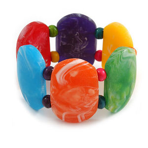 สร้อยข้อมือเรซิ่นสีน้ำเงินคุณภาพสูงน่ารัก ลูกปัดสีเขียวคลาสสิก ดีไซน์ไม่ซ้ำใคร พรีเมียม สำหรับทุกเพศ สวมใส่สบาย มีสไตล์ เครื่องประดับแฟชั่นสำหรับงานแต่งงาน ผู้หญิง - Product Image 2