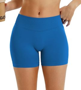 High Waist Biker Shorts for Women Plus Size <b>Athletic</b> Gym Running Pilates Yoga Sport Short Workout Shorts - Product Image 3
