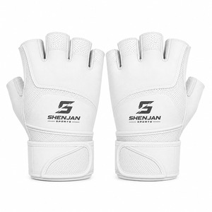 Guantes de Gimnasio de Medio Dedo de Cuero de Alta Calidad, Transpirables, de Secado Rápido, con Correa Ajustable para la Muñeca, Antideslizantes, Unisex para Exteriores - Product Image 6