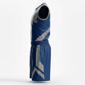 Ensemble d'uniformes de basketball en gros : Maillot sans manches et short légers pour le sport - Product Image 3