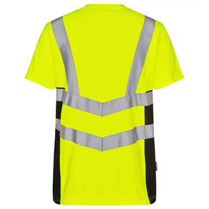 เสื้อยืดสะท้อนแสงเพื่อความปลอดภัยในการทำงานบนท้องถนน แบบ OEM สั่งทำได้ ผลิตจากผ้าฝ้าย 100% เป็นมิตรกับสิ่งแวดล้อม สำหรับทุกเพศ - Product Image 6