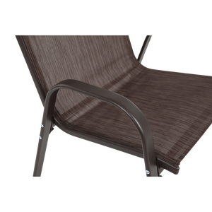Set di 4 Sedie da Esterno con Schienale Alto e Braccioli in Tessuto Textilene Traspirante per Giardino o Campeggio - Product Image 6