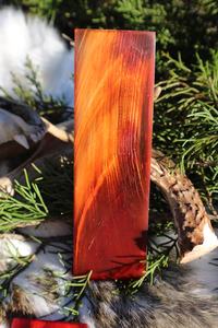 Genuine Hand Crafted Natural Dyed <b>Red</b> Buffalo Horn Knife Scales – High-Contrast Handle <b>Material</b> - Product Image 4